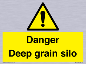Danger Deep grain silo